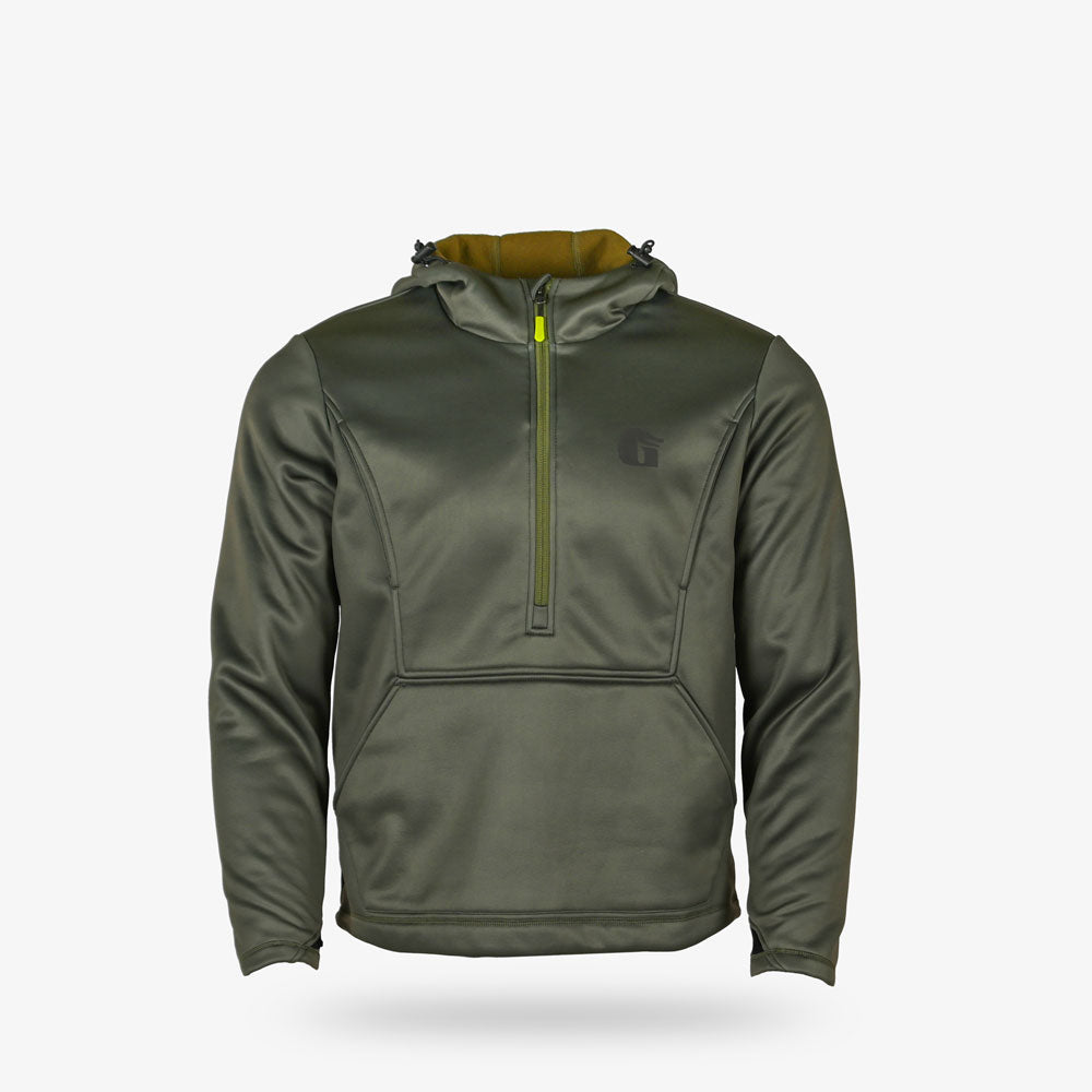 Catahoula 1/2 Zip Hoodie | Mens - Olive