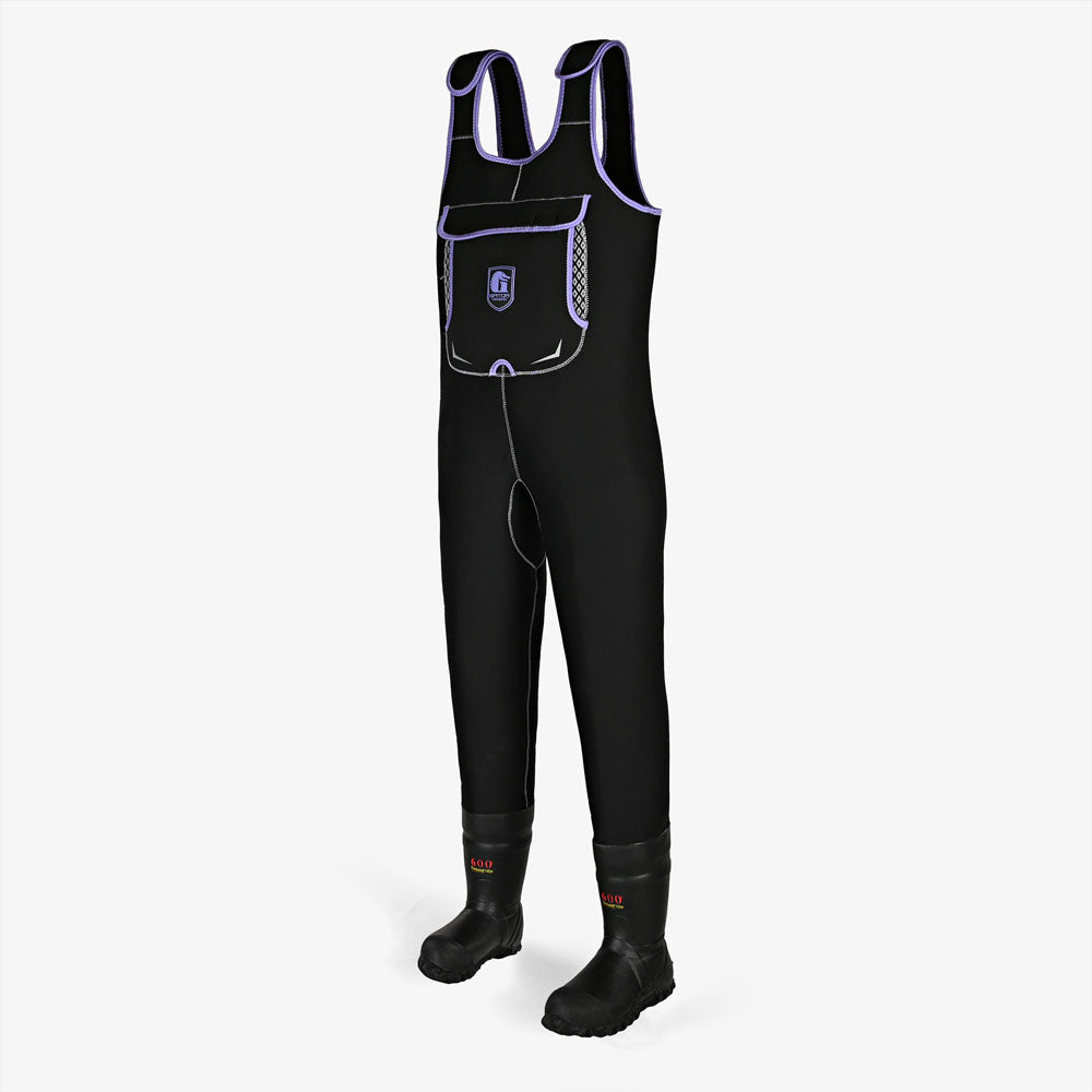 Retro Waders | Womens - Black/Purple