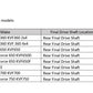 Kawasaki Prairie Brute Force V Force Final Drive Shaft U-Joint Set