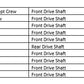 Polaris Final Drive Shaft U-Joint Set   1332903, 2202015, 2203703 3