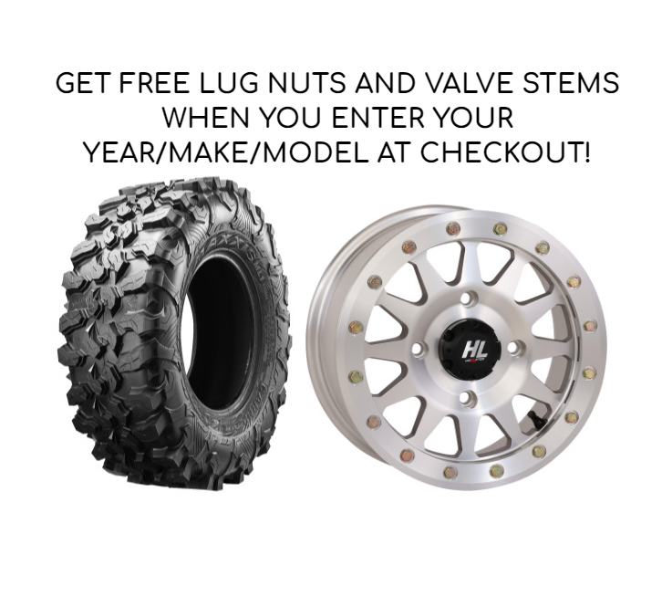 HIGH LIFTER HLA1 BEADLOCK | MACHINED | MAXXIS CARNIVORE - WHEEL AND TIRE KITS