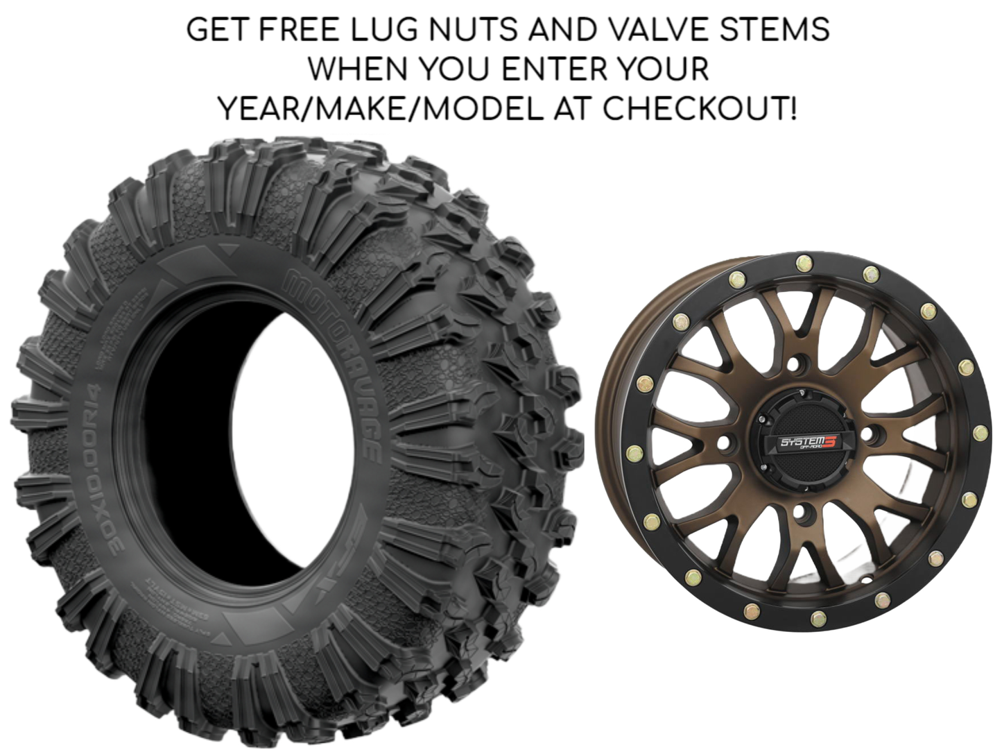 EFX MOTORAVAGE | SYSTEM 3 ST-3 | BRONZE  - WHEEL AND TIRE KITS