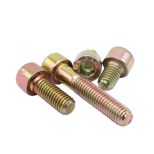 Socket head screws (Allen) Yellow zinc 10-pack