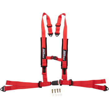 MOOSE RACING 4-POINT HARNESS - RED