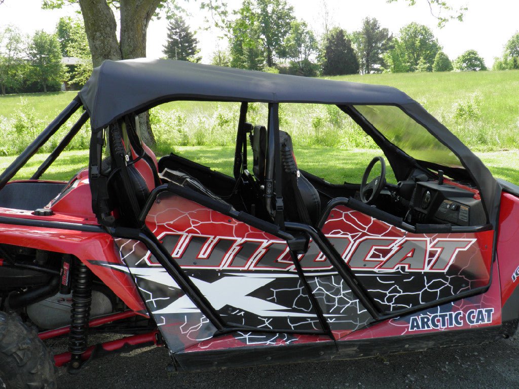 Arctic Cat Wildcat 4 Seater - Vinyl Windshield - Top Combo - 3 Star UTV