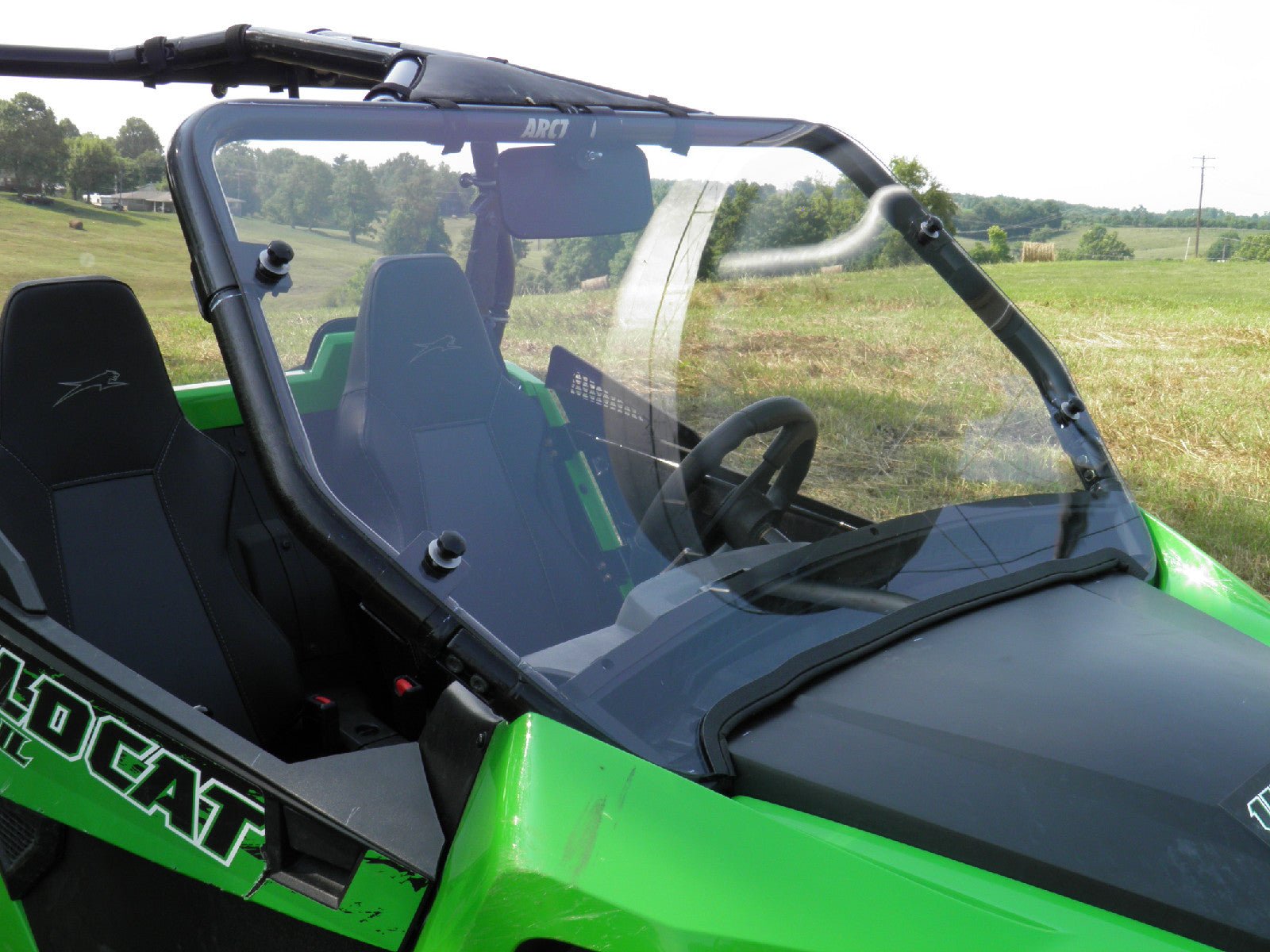 Arctic Cat Wildcat Trail - 1 Piece Scratch-Resistant Windshield - 3 Star UTV