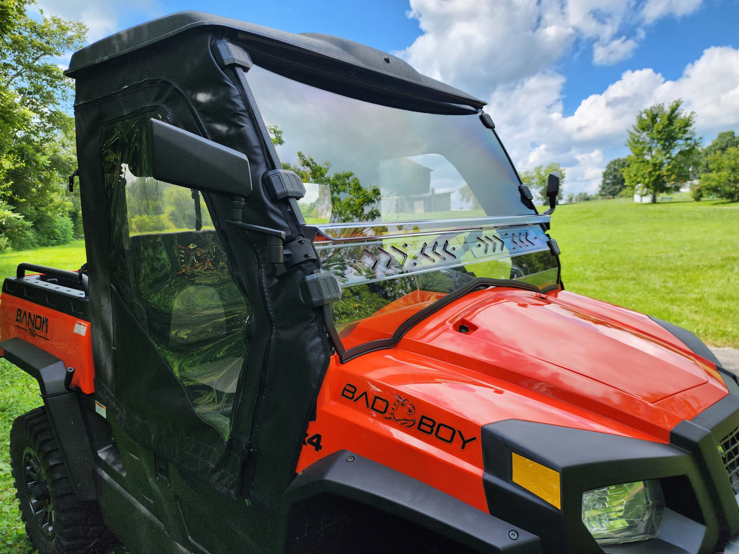 Bad Boy Bandit 750 - 2 Pc Scratch-Resistant Windshield - 3 Star UTV