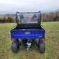 Bison 400U/200U 200P - 1 Pc Lexan Back Panel w/Vent, Clamp and Lower Panel Options - 3 Star UTV