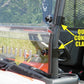 Bison 400U/200U/200P - 2 Pc General-Purpose Windshield w/Vent and Clamp Options - 3 Star UTV