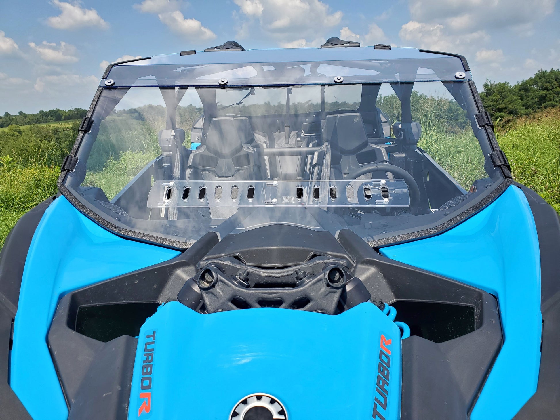 CAN-AM MAVERICK X3 - 2 Pc Windshield with Optional Hard Coat-Vent-Clamp Options - 3 Star UTV