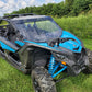 Can-Am Maverick X3 Max - 2 Pc Windshield with Tinted Visor w/Hard Coat, Vent, and Clamp Options - 3 Star UTV