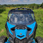 Can-Am Maverick X3 Max - 2 Pc Windshield with Tinted Visor w/Hard Coat, Vent, and Clamp Options - 3 Star UTV