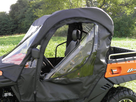 CF Moto UForce 800 - Full Cab Enclosure with Vinyl Windshield with Color, Door Length and Zip Window Options - 3 Star UTV
