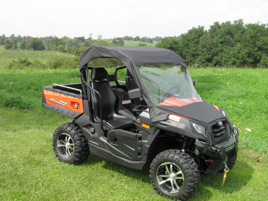 CF Moto UForce 800 - Vinyl Windshield - Top Combo - 3 Star UTV