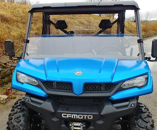 CFMoto UForce 500/800 - Half Windshield w/Scratch Resistant Option - 3 Star UTV