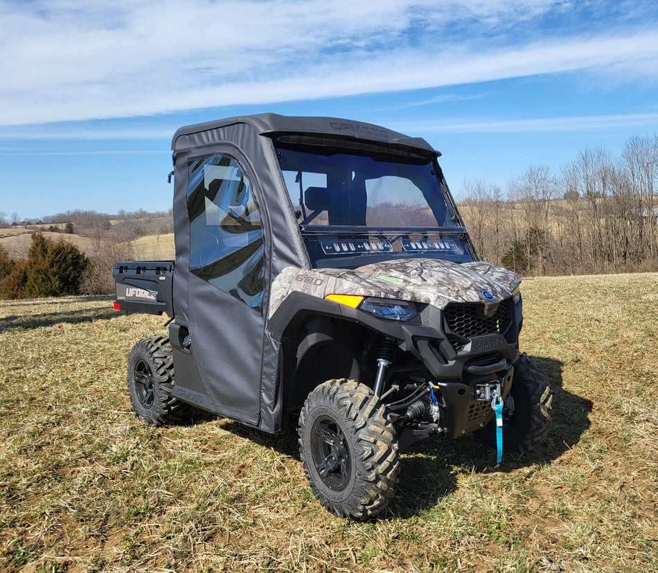 CFMoto UForce 600-Doors-Rear Panel Combo w-Optional Zip Windows - 3 Star UTV