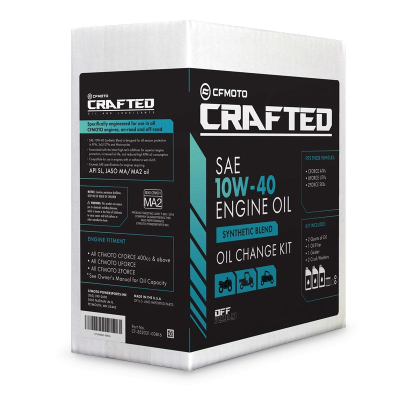 CFMOTO CRAFTED - STREET BIKE SYNTHETIC BLEND OIL CHANGE KIT