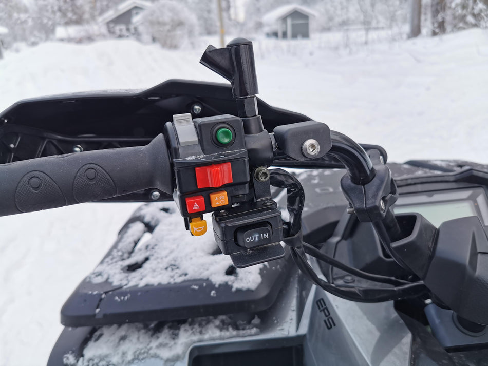 WINCH CONTROLL RELOCATION BRACKET - CFORCE 800XC/1000