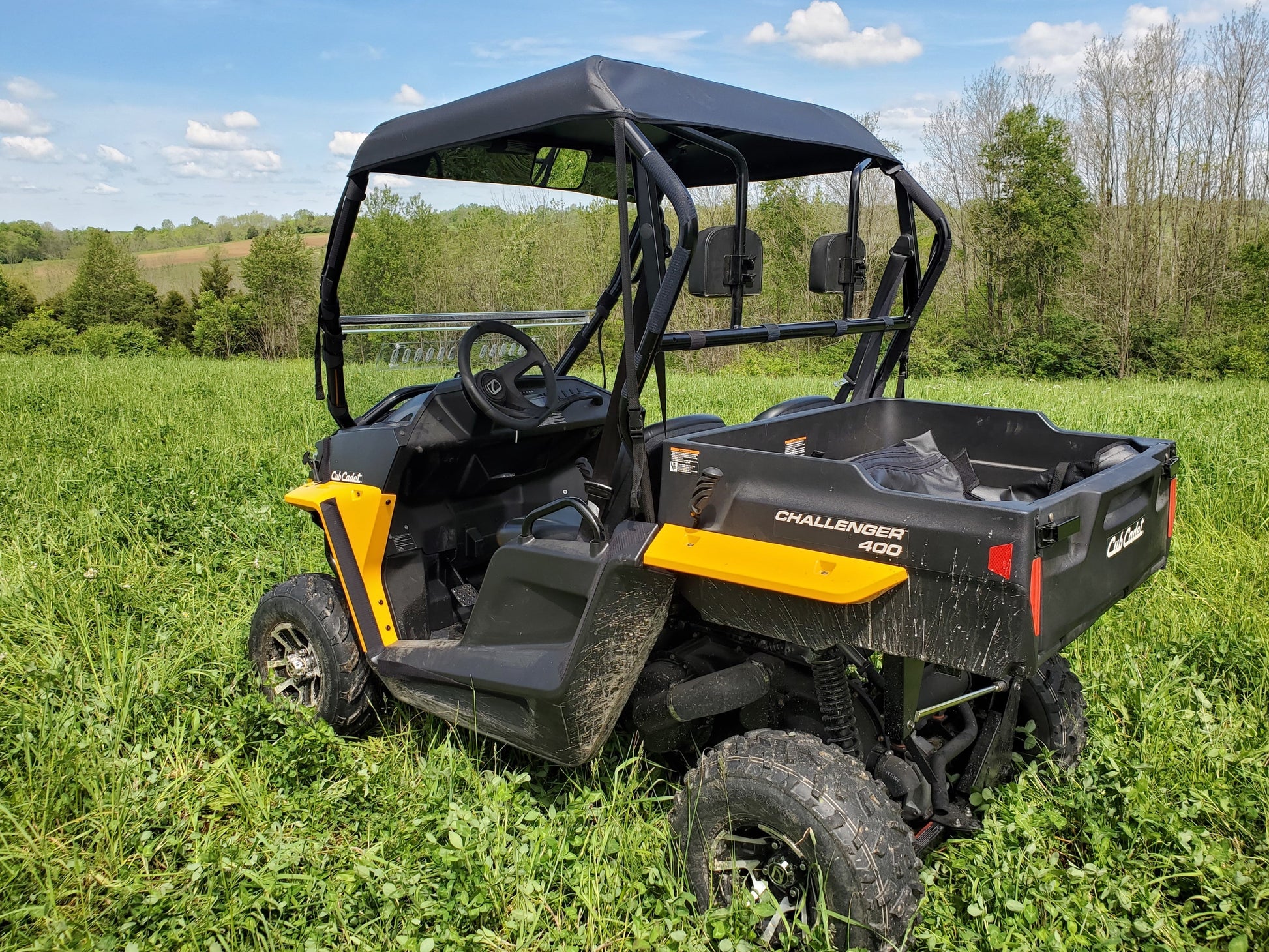 Cub Cadet Challenger 400 - Soft Top for Hard Windshield - 3 Star UTV