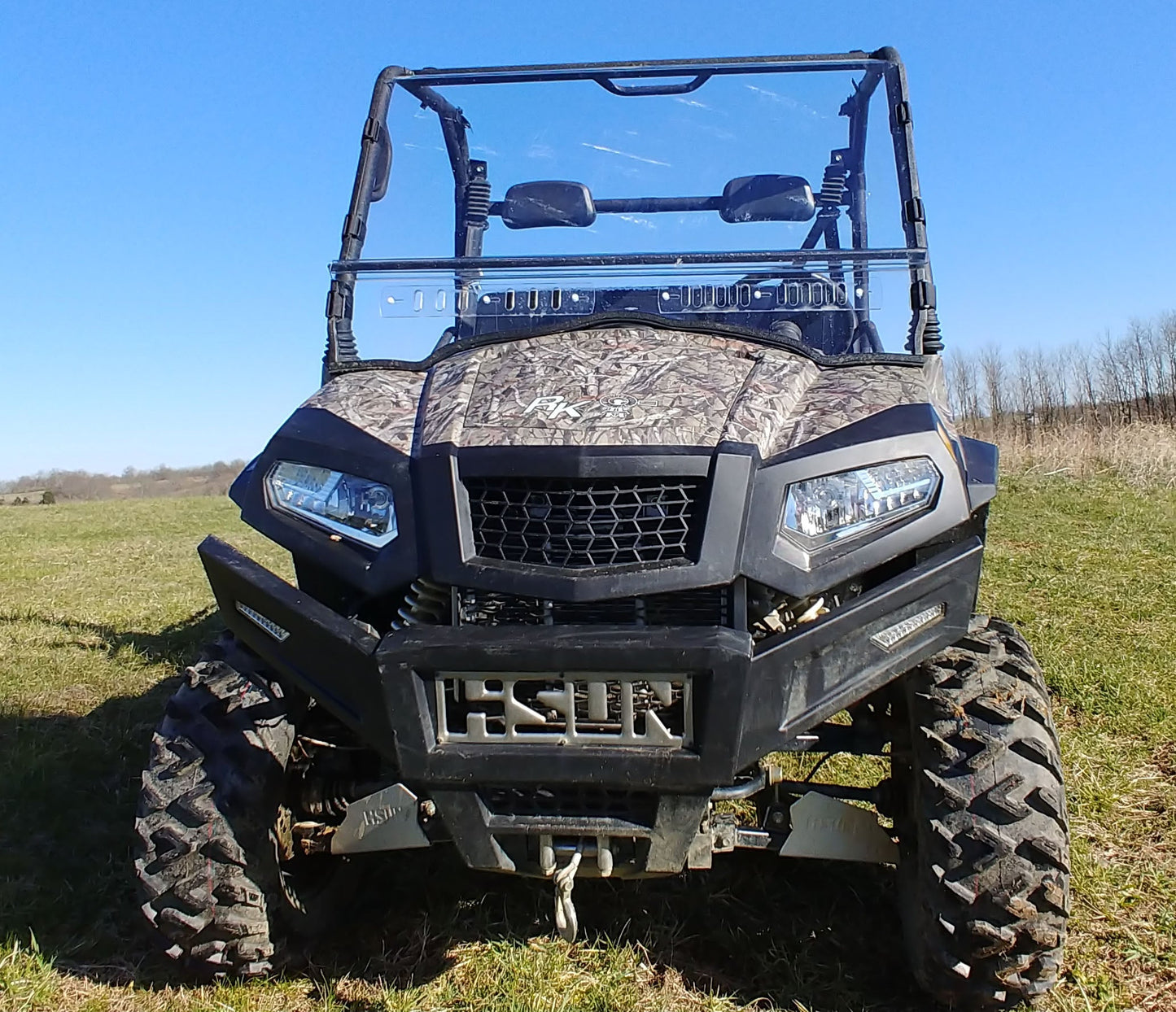 HISUN Sector 550-750 - 2 Pc Scratch-Resistant Windshield - 3 Star UTV