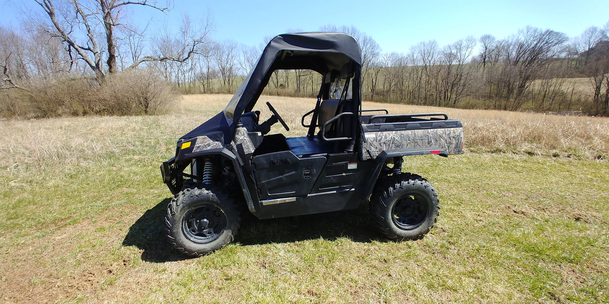 HiSun Sector 550-750 - Vinyl Windshield- Top Combo - 3 Star UTV