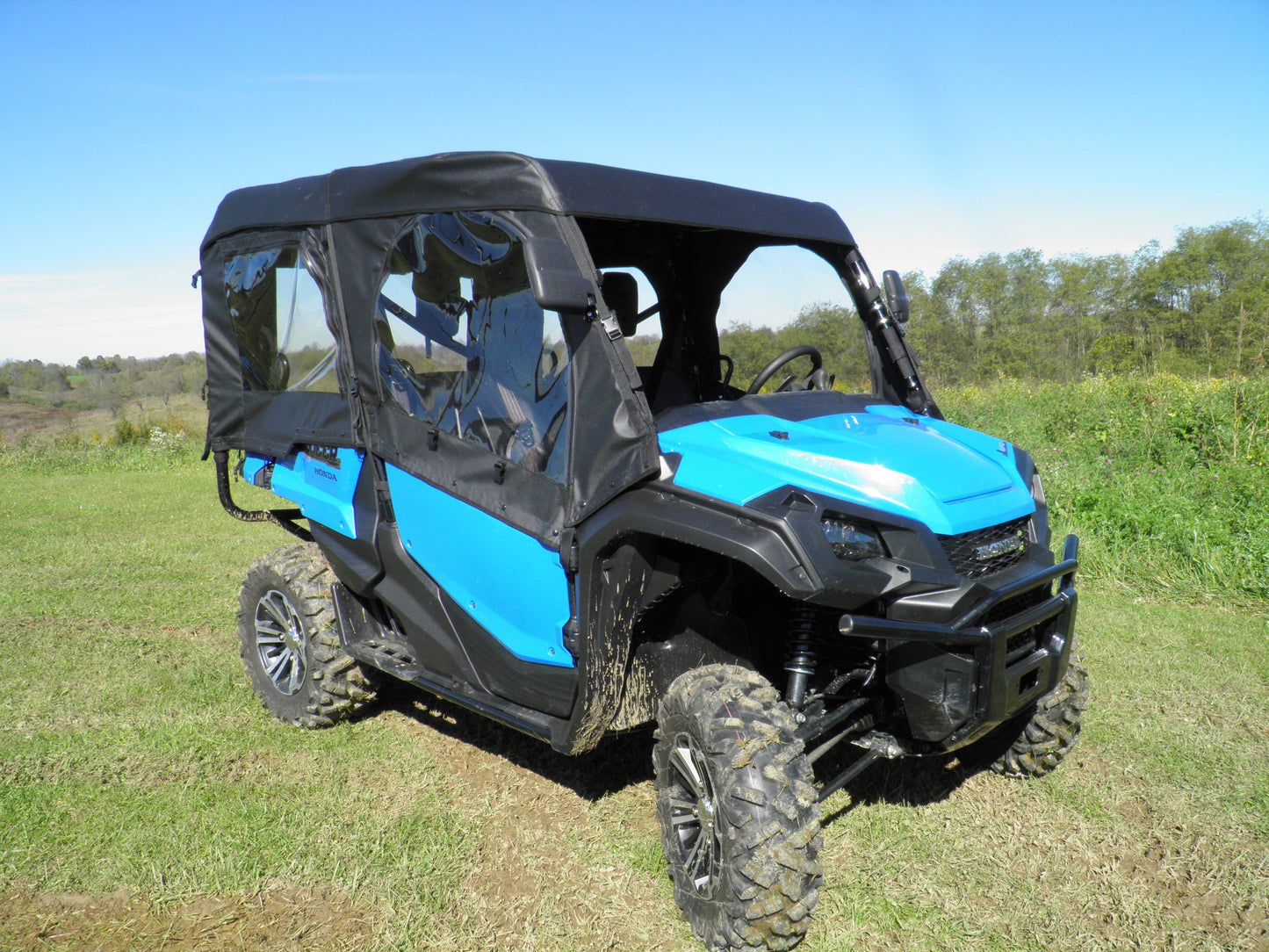 Honda Pioneer 1000-5 - Full Cab Enclosure for Hard Windshield (Upper Doors/Rear Panel/Soft Top) - 3 Star UTV