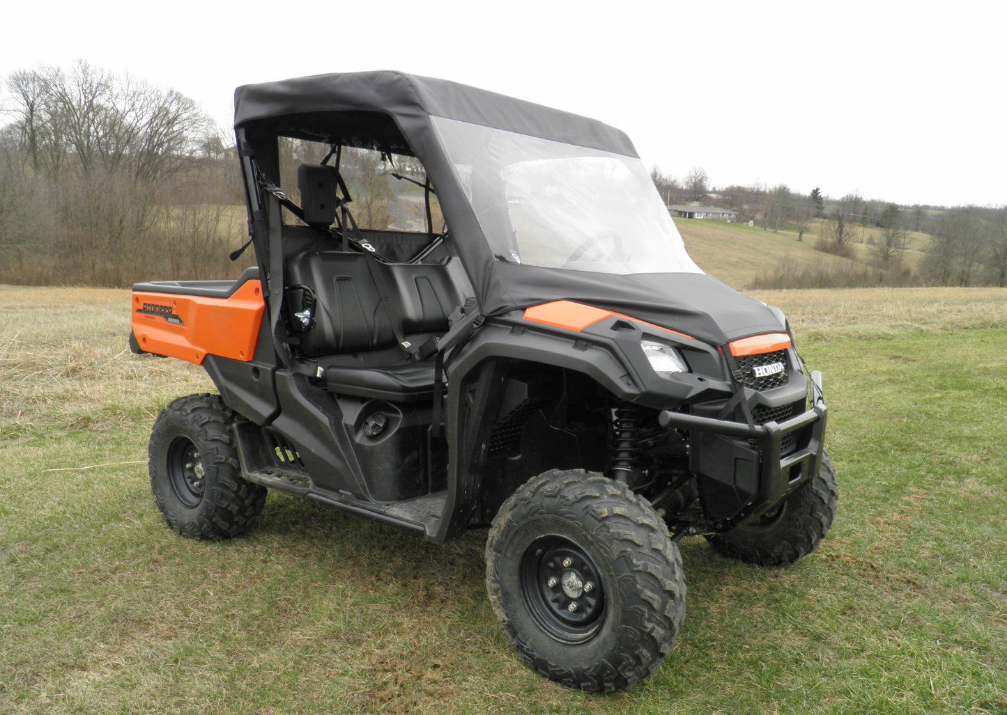 Honda Pioneer 1000 - Vinyl Windshield-Top Combo - 3 Star UTV