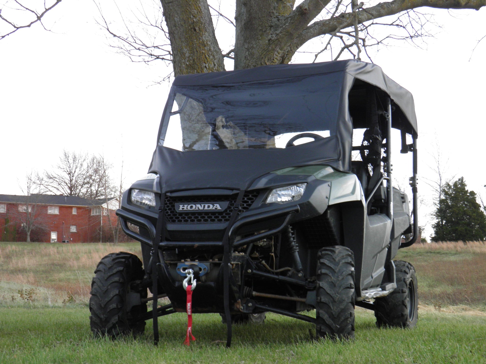 Honda Pioneer 700 4 Seater - Vinyl Windshield-Top Combo - 3 Star UTV