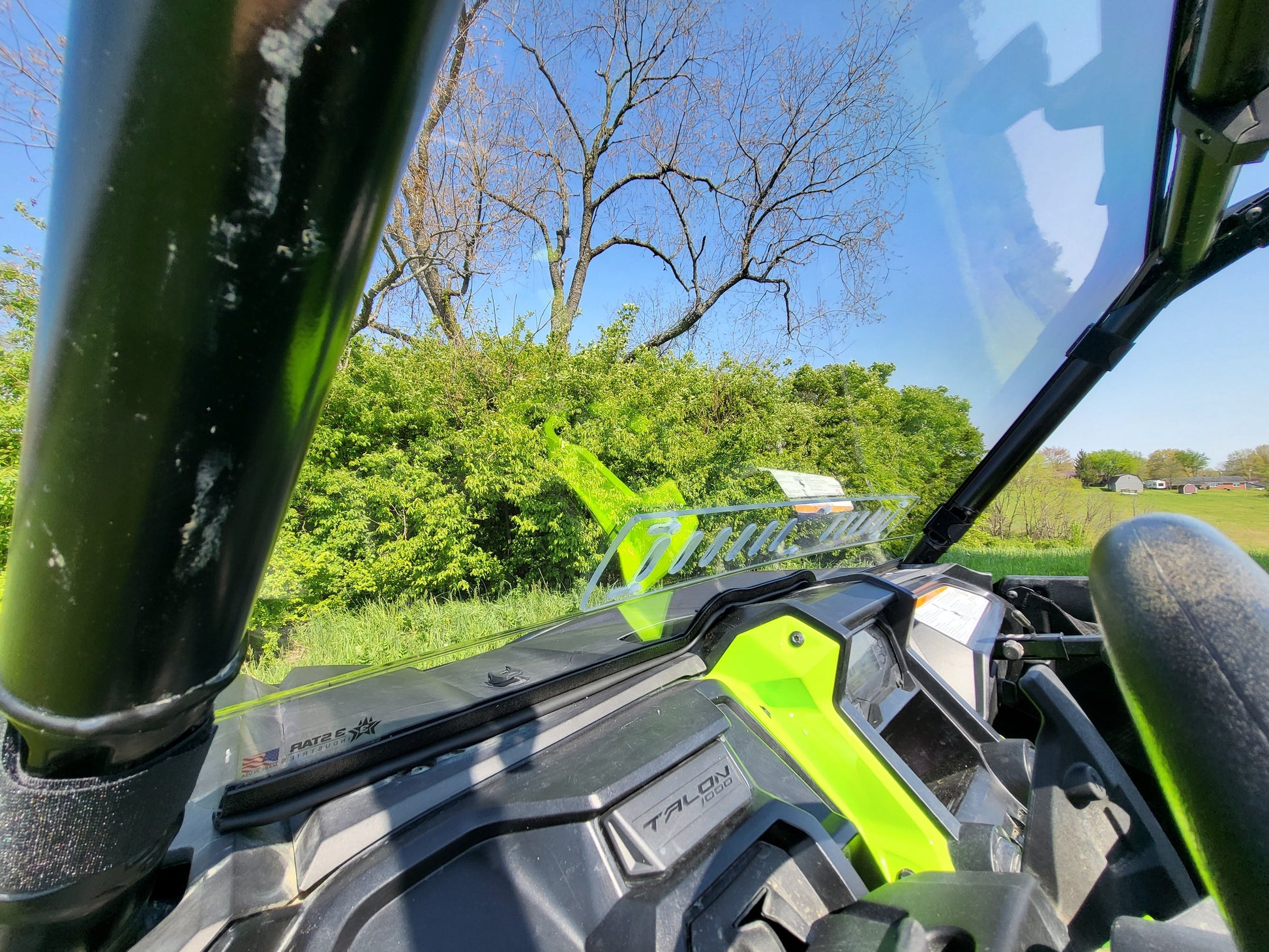 Honda Talon 4-Seater 1 Pc Windshield - 3 Star UTV