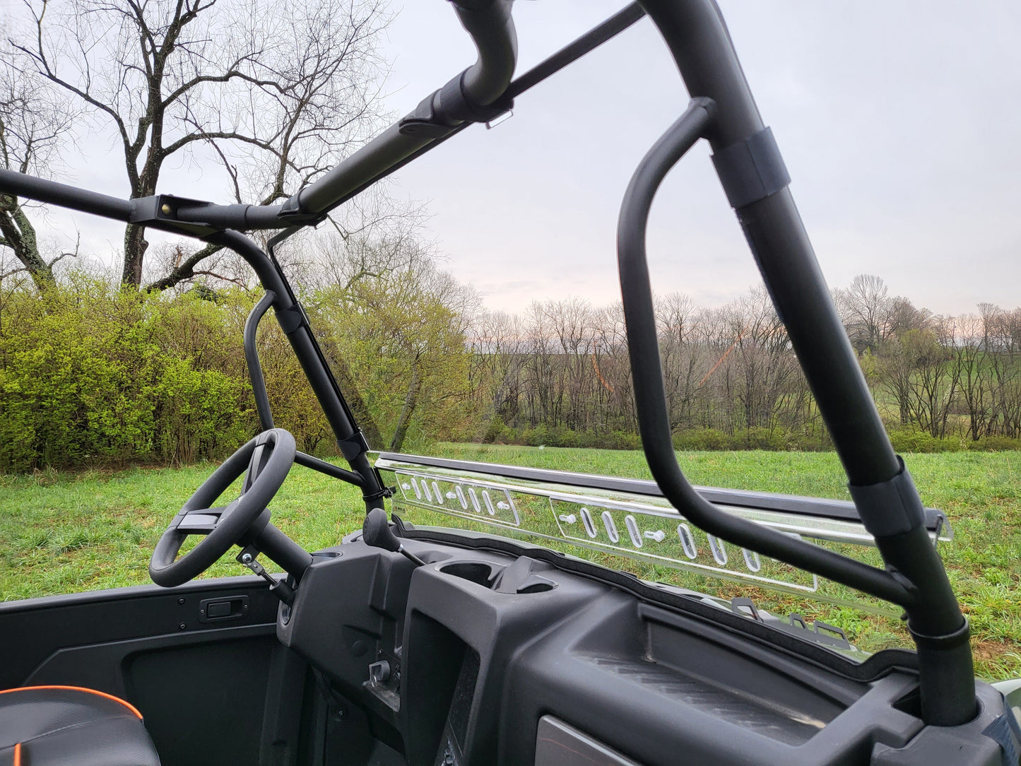 Intimidator GC1K - 2 Pc Windshield with Optional Vents-Clamps-Hard Coat - 3 Star UTV