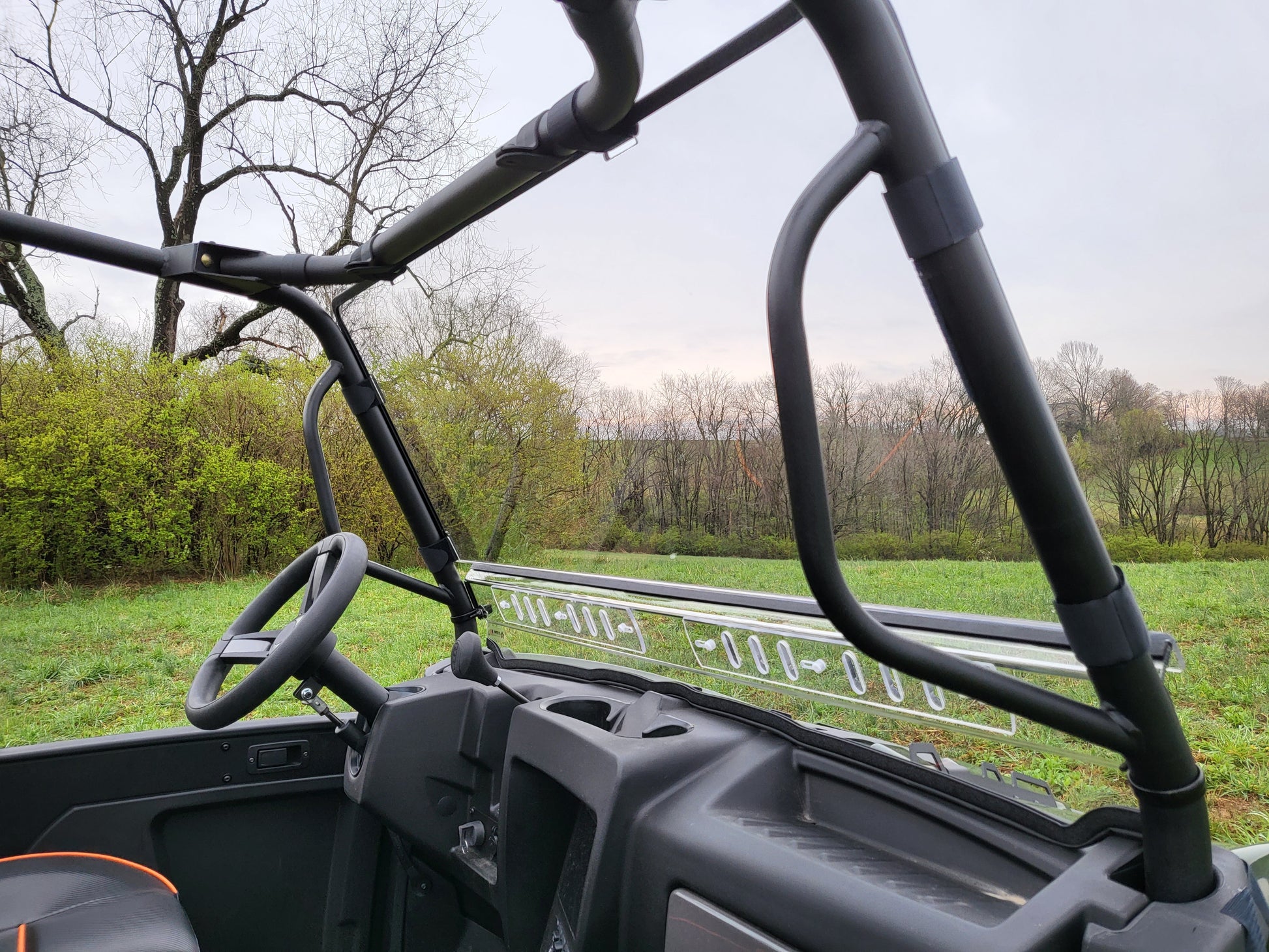 Intimidator GC1K - 2 Pc Windshield with Optional Vents-Clamps-Hard Coat - 3 Star UTV