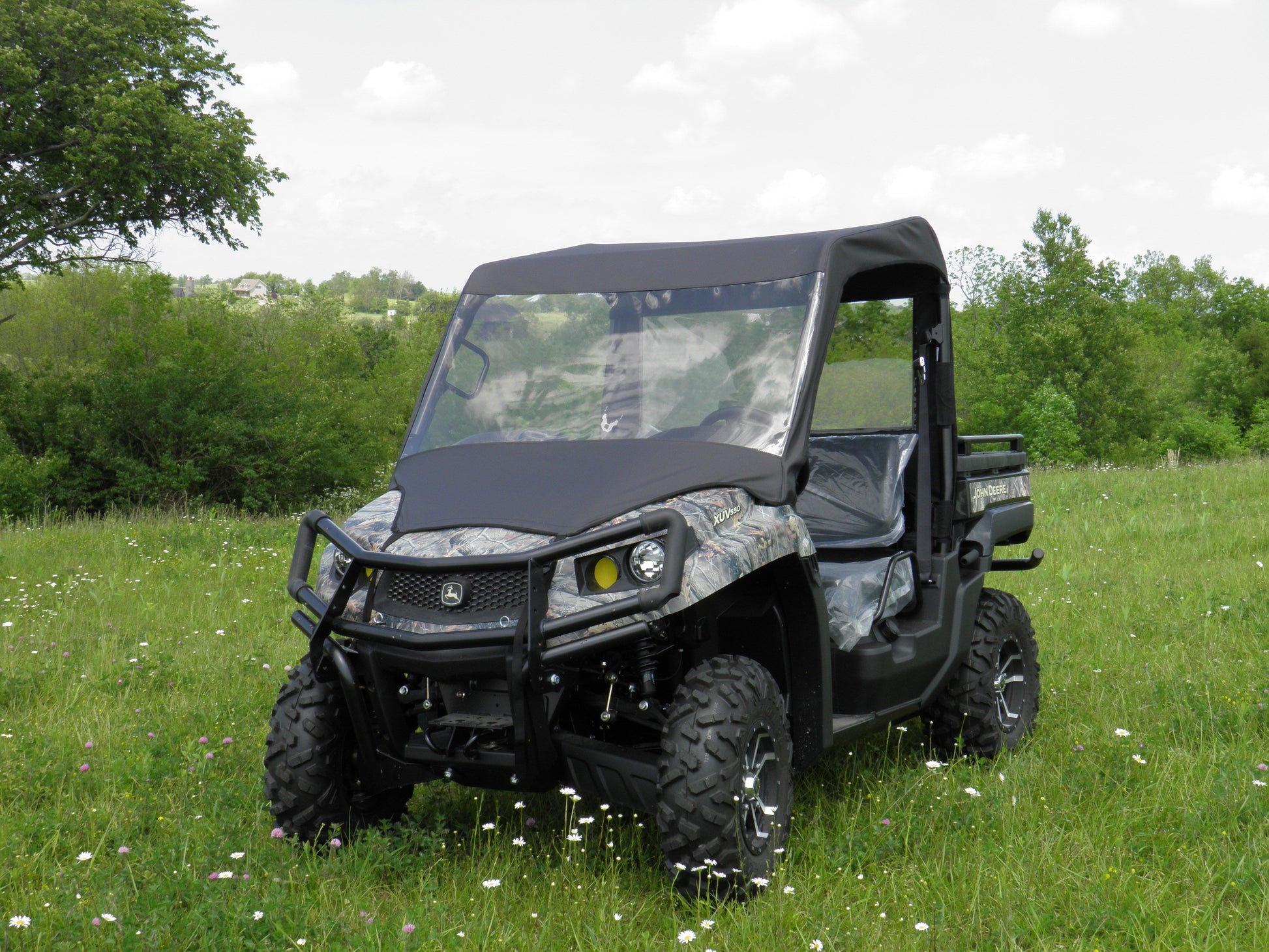 John Deere 550-560-590 - Vinyl Windshield-Top Combo - 3 Star UTV