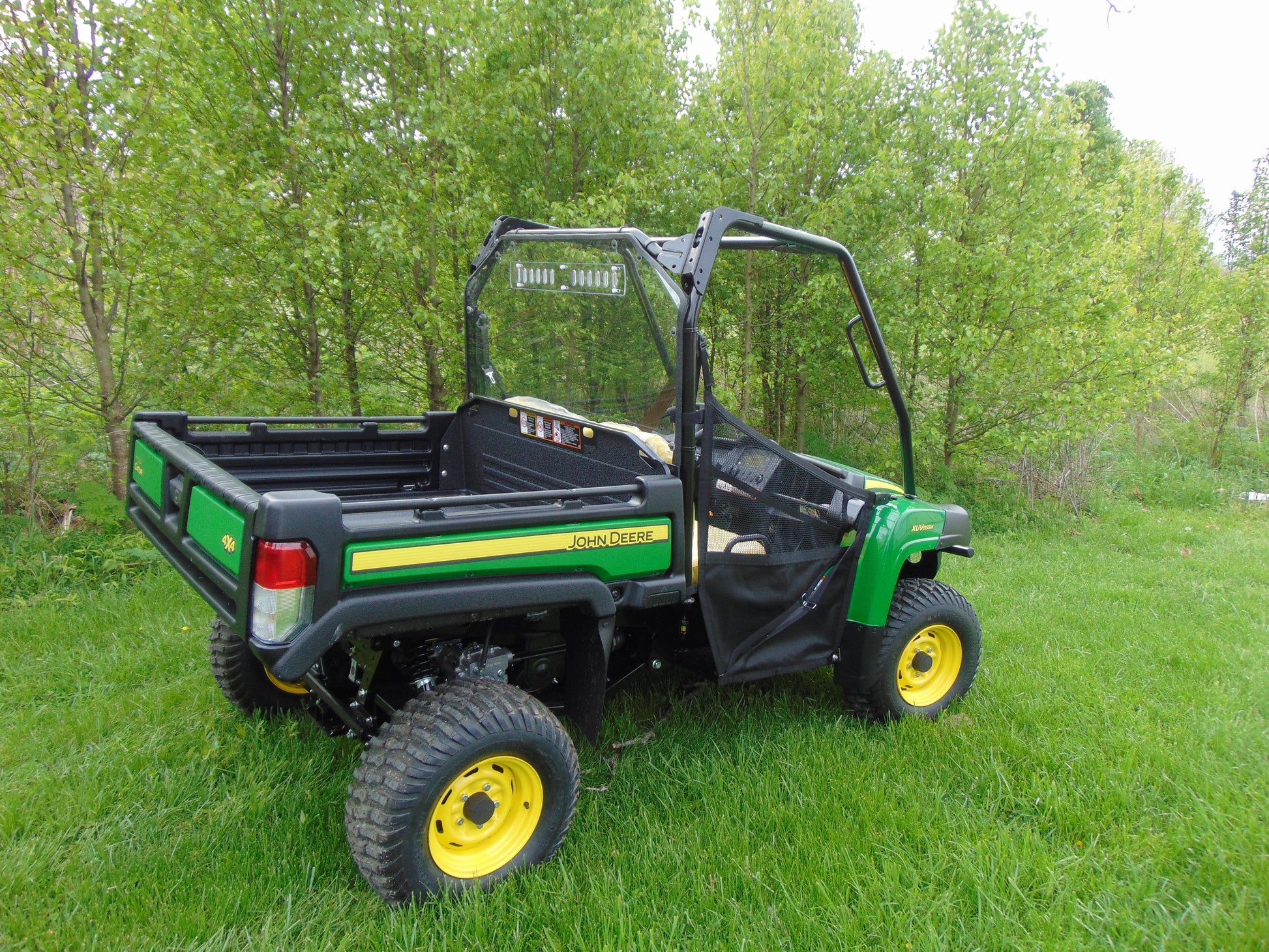 John Deere Gator XUV 4-Seater - Lexan Back Panel w/Clamp, Vent and ABS Lower Panel Options - 3 Star UTV