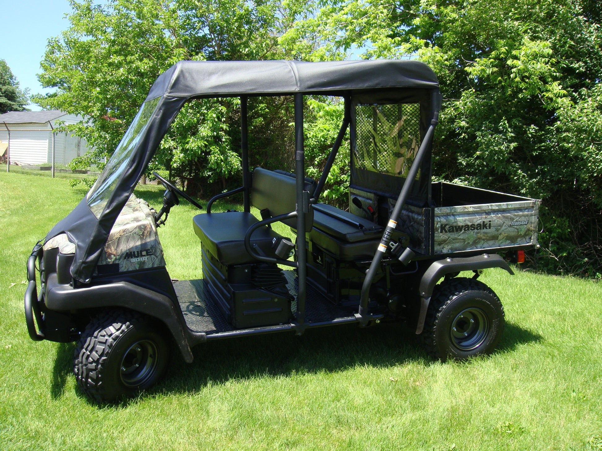 Kawasaki Mule 3000-3010 Trans - Vinyl Windshield-Top Combo - 3 Star UTV