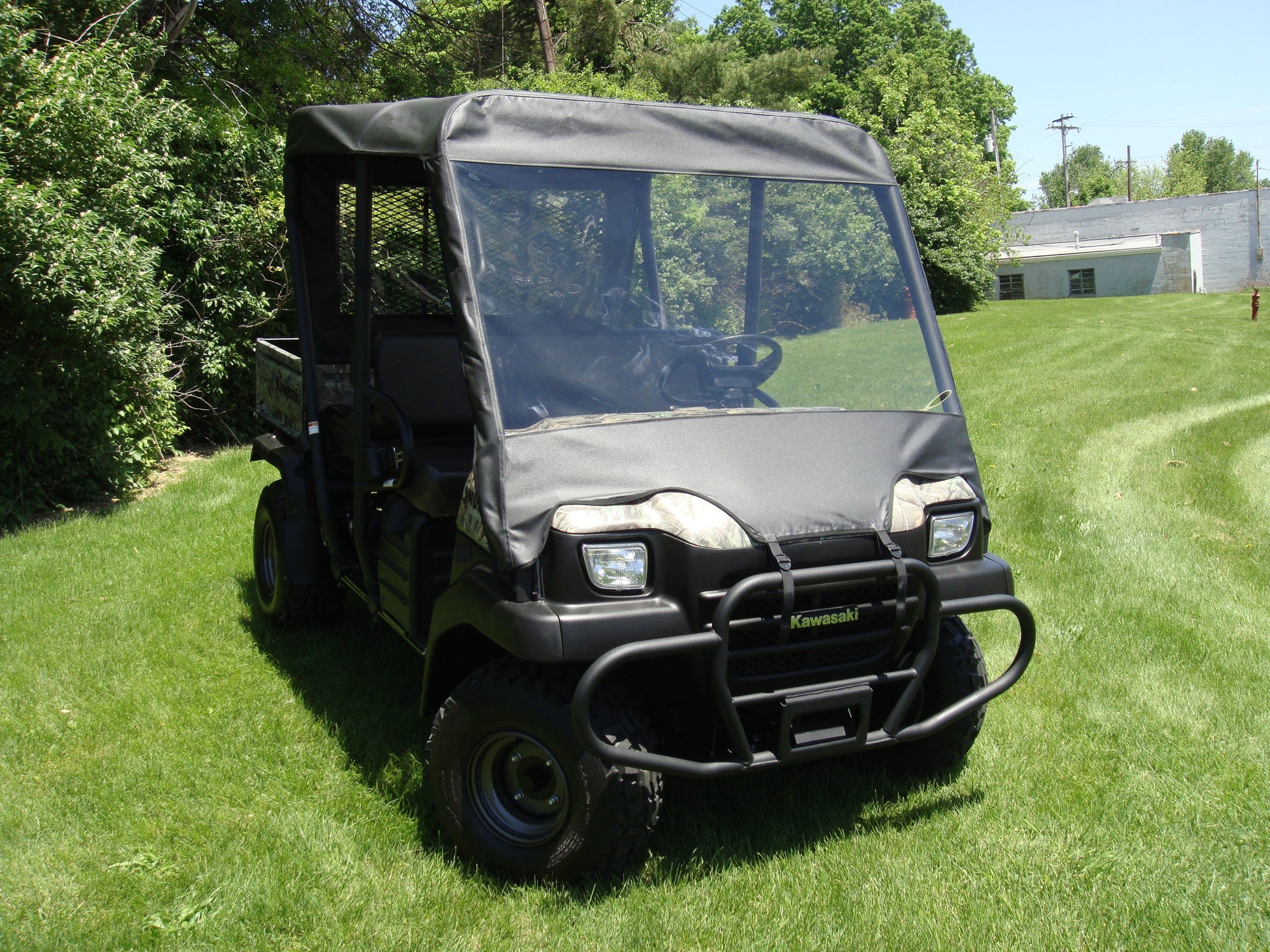 Kawasaki Mule 3000-3010 Trans - Vinyl Windshield-Top-Rear Combo - 3 Star UTV