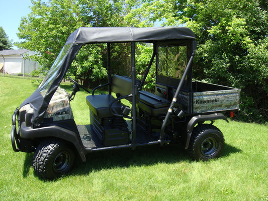 Kawasaki Mule 3000-3010 Trans - Vinyl Windshield-Top-Rear Combo - 3 Star UTV