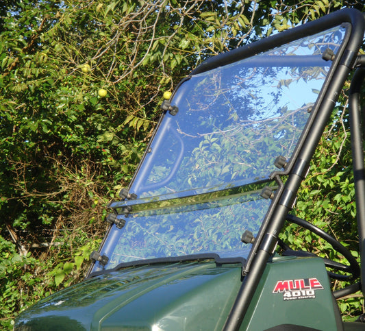 Kawasaki Mule 4000-4010 - 2 Pc Scratch-Resistant Windshield - 3 Star UTV