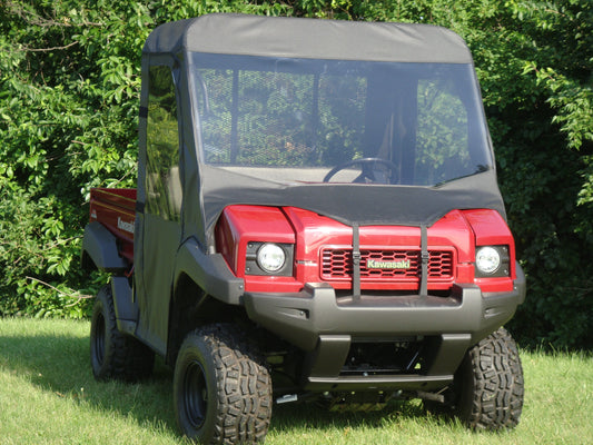 Kawasaki Mule 4000-4010 - Full Cab Enclosure with Vinyl Windshield - 3 Star UTV