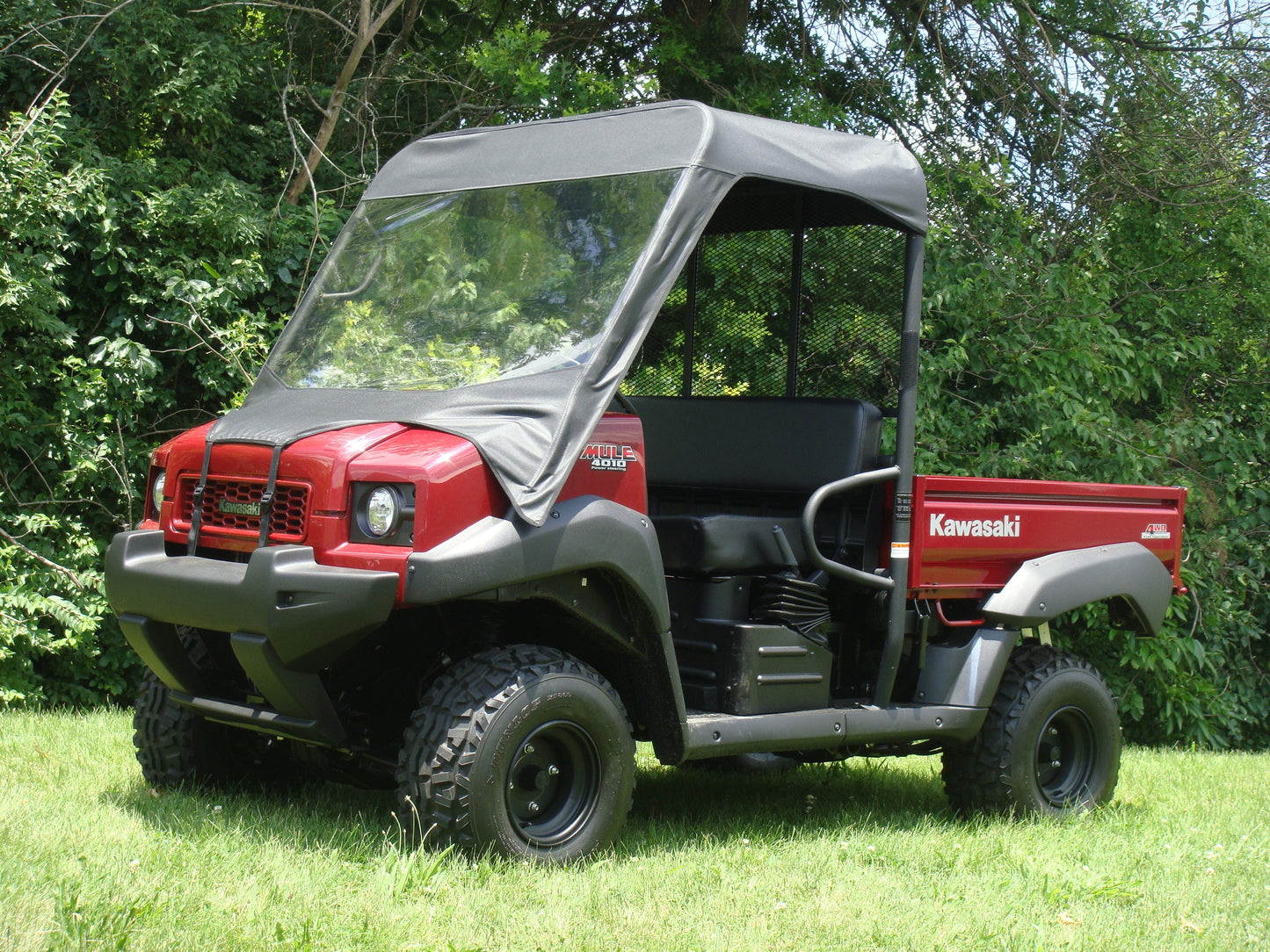 Kawasaki Mule 4000-4010 - Vinyl Windshield-Top Combo - 3 Star UTV