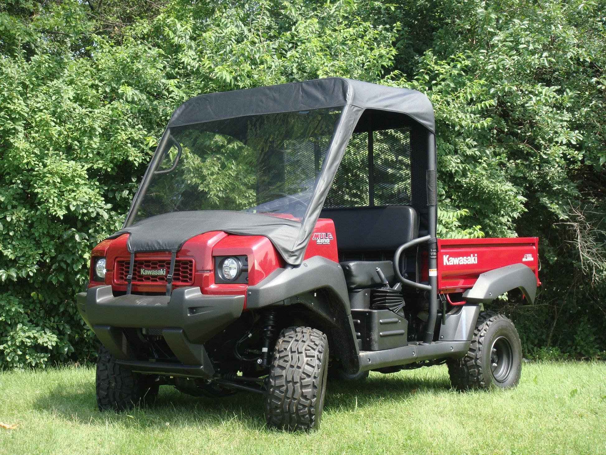 Kawasaki Mule 4000-4010 - Vinyl Windshield-Top-Rear Combo - 3 Star UTV