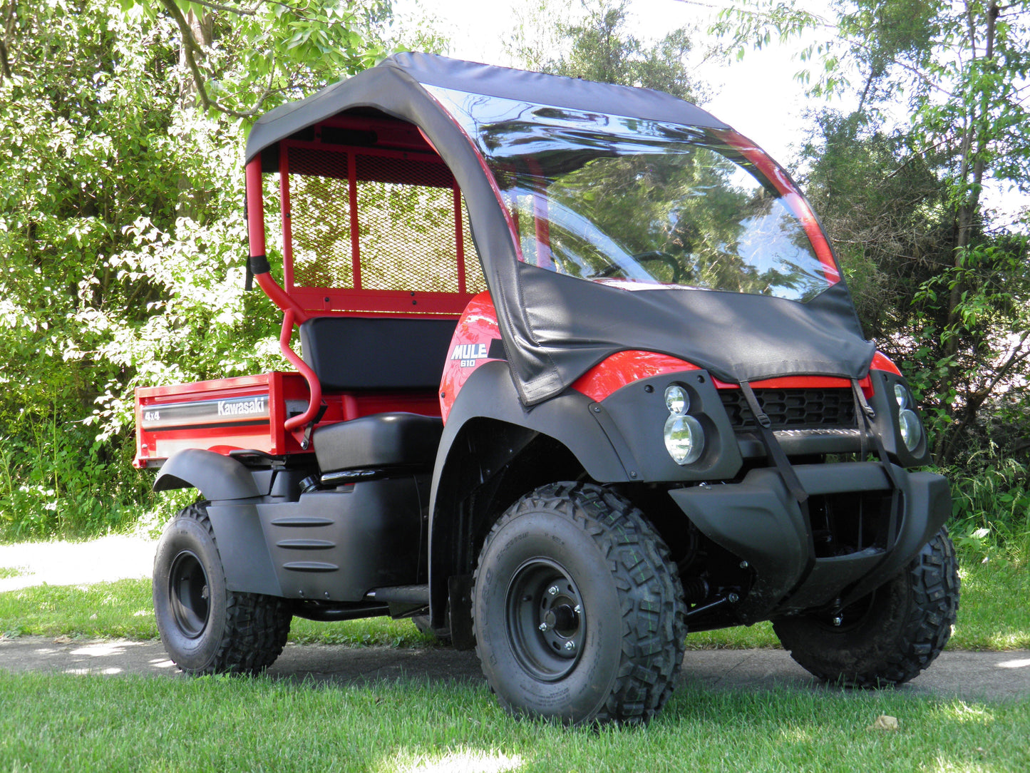 Kawasaki Mule SX - Vinyl Windshield- Top Combo - 3 Star UTV