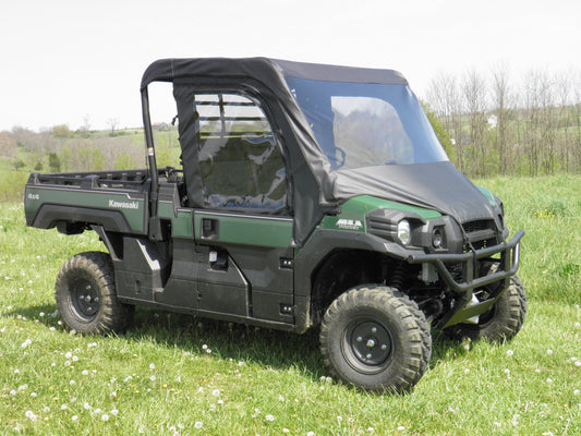 Kawasaki Pro FX - Full Cab Enclosure with Vinyl Windshield and Half Doors - 3 Star UTV