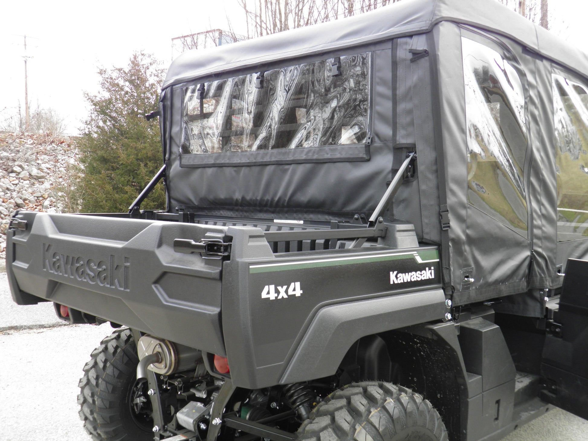 Kawasaki Pro FXT - Full Cab Enclosure with Vinyl Windshield - 3 Star UTV