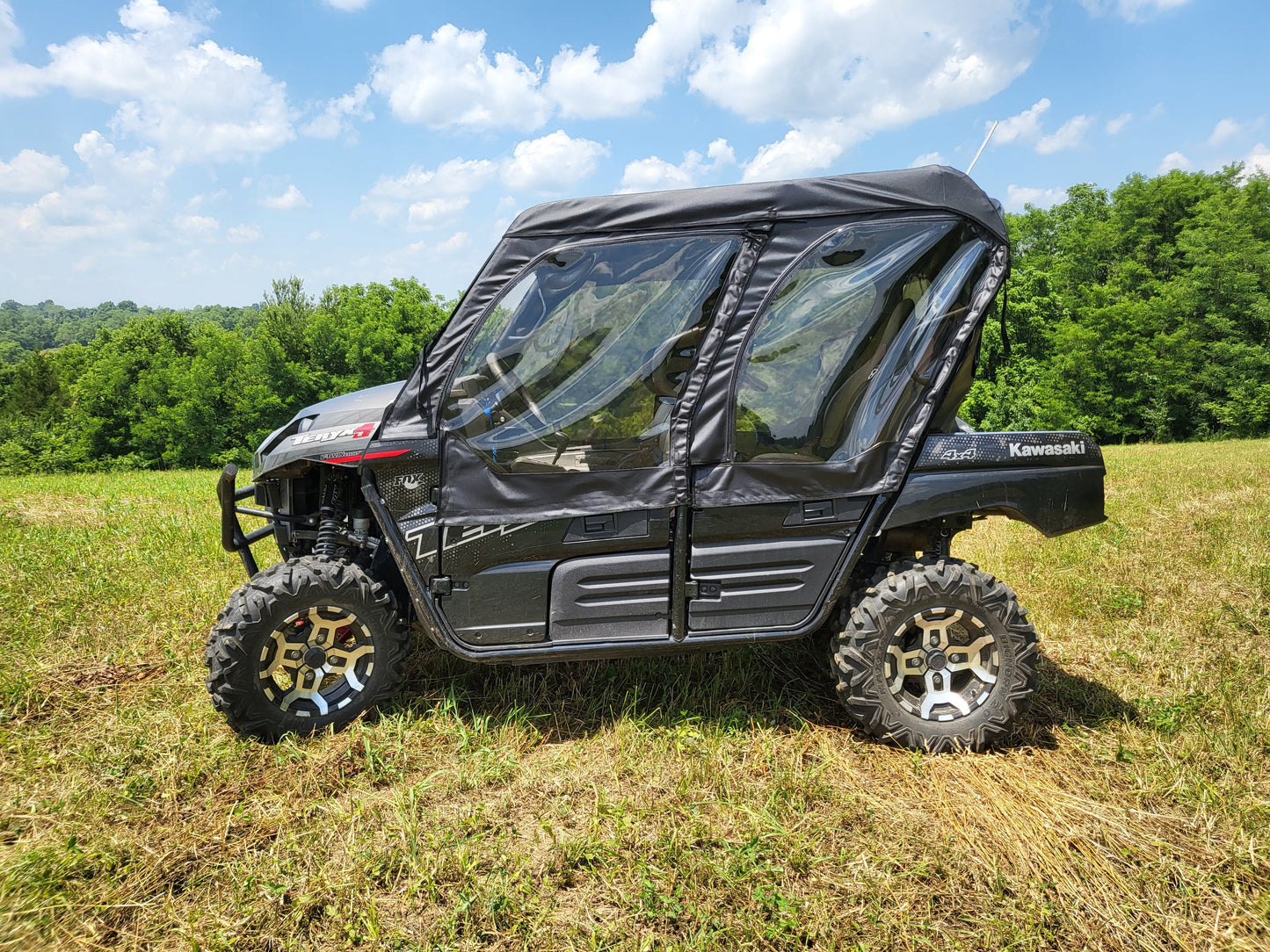 Kawasaki Teryx 4-Seater - Full Cab Enclosure with Vinyl Windshield - 3 Star UTV