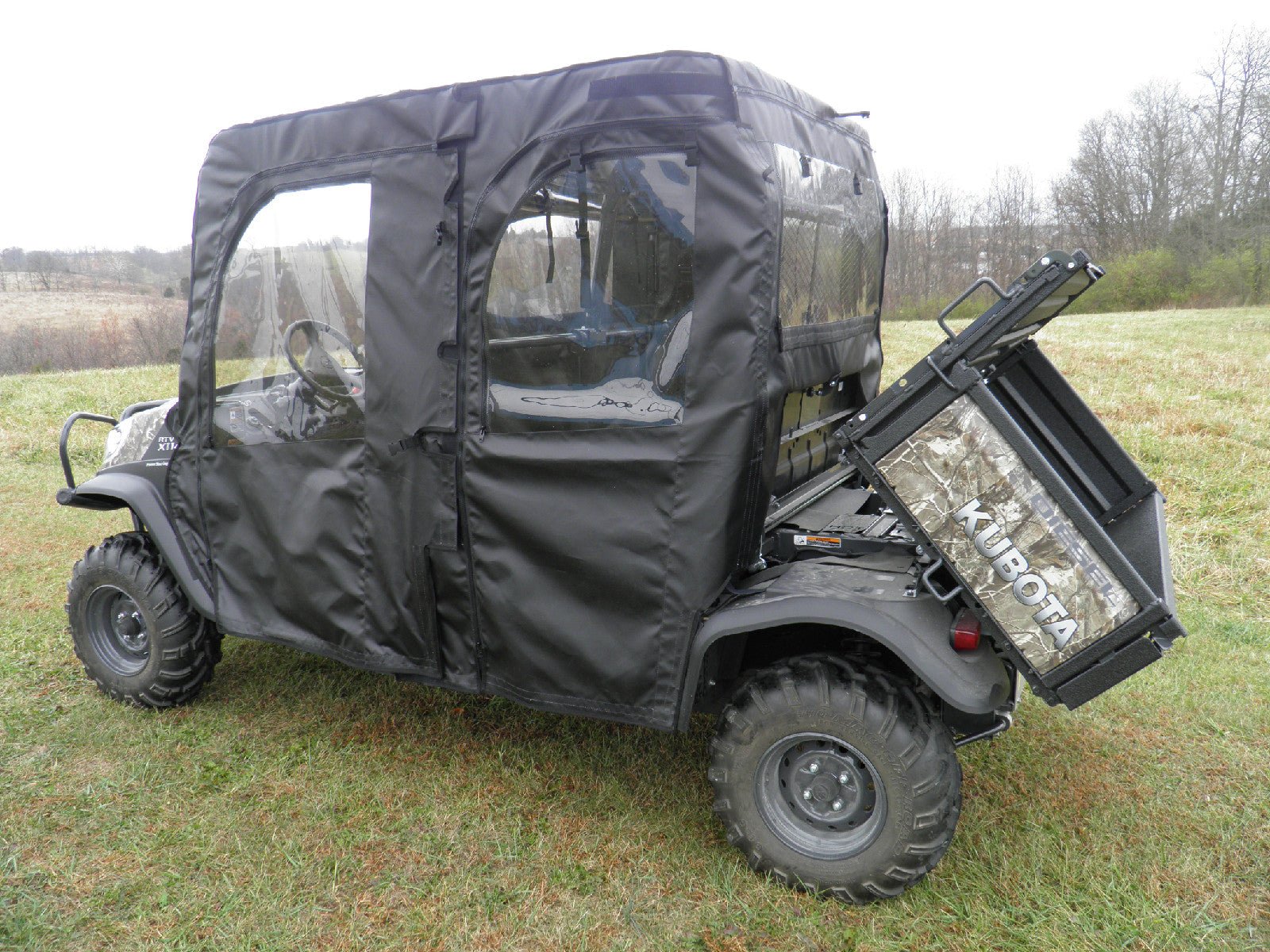 Kubota RTV X 1140 Full Cab Enclosure with Vinyl Windshield - 3 Star UTV