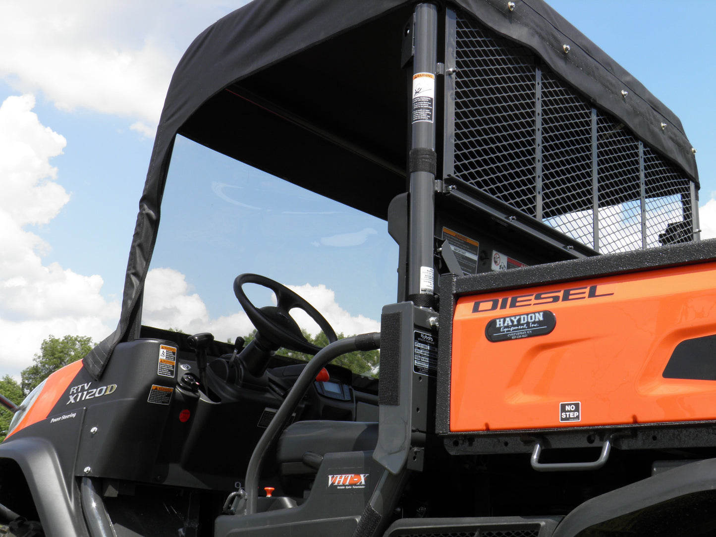 Kubota RTV X900-1120 Vinyl Windshield-Top Combo - 3 Star UTV