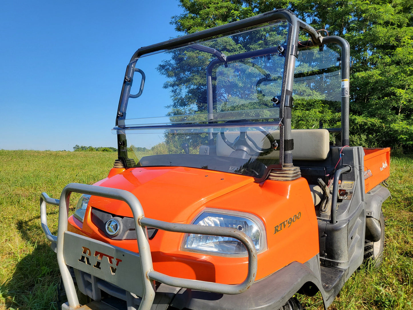 Kubota RTV900/1120-2 Pc Windshield w-Hard Coat, Clamp, and Vent Options - 3 Star UTV