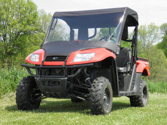 Kymco 500 Vinyl Windshield-Top-Rear Combo - 3 Star UTV