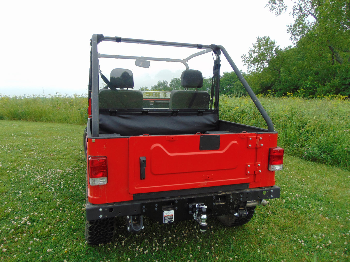 Mahindra Roxor - Lexan Back Panel w- Clamp and Vent Options - 3 Star UTV