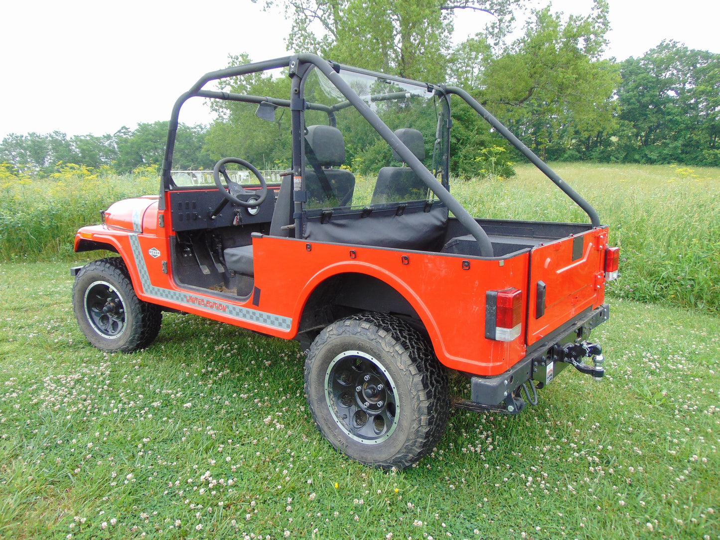 Mahindra Roxor - Lexan Back Panel w- Clamp and Vent Options - 3 Star UTV